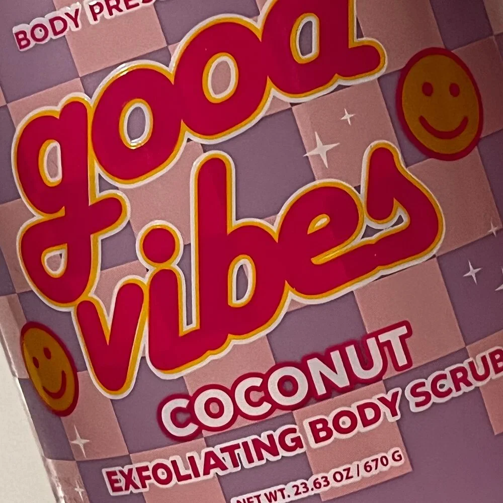 Exfoliating Body Scrub (Coconut Scent /‎ good vibes / Body Prescriptions (new)